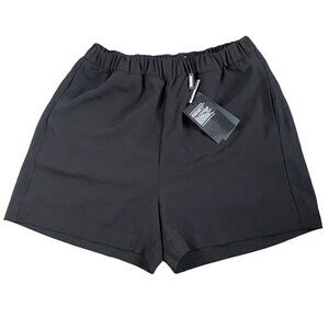 Weekday Recycled Polyester Womens Pull On 'Tica Shorts'-Black-Size EU 34-NWT